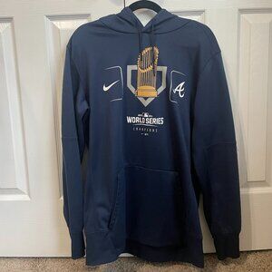 Men's Atlanta Braves Nike Navy 2021 World Series Champions Team Champion Hoodie